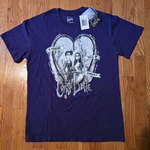 Tim Burton's Corpse Bride Purple Men's TShirt NWT